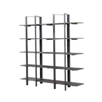 Loris 5 Shelf Metal Etagere Bookshelf