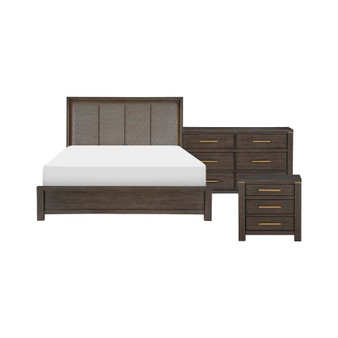 Sandpoint 3pc Bedroom Set (Queen Bed, Dresser & Nightstand)