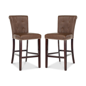Oston Faux Leather Bar Stool (Set Of 2)