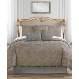 Marquis by Raphael Woven Jacquard 7 Piece Comforter Set, Queen