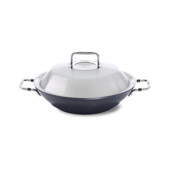 Adamant Aluminum 12" Non-Stick Wok with Lid