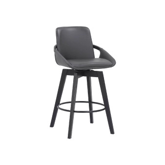 Baylor Swivel Wood Bar or Counter Height Stool