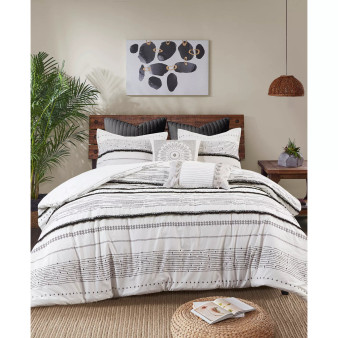 Nea Boho Stripe 3-Pc. Comforter Set, Full/Queen