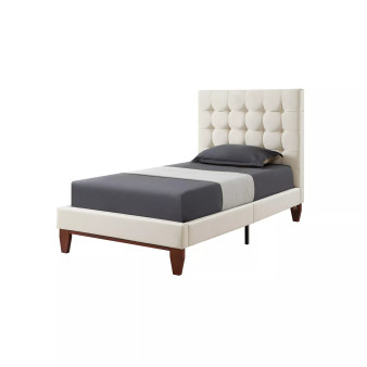 Bond Linen Upholstered Twin Platform Bedframe