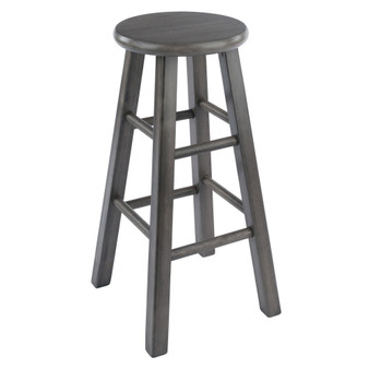 Ivy 24.2" Wood Square Leg Counter Stool