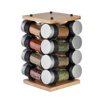 Blyth Classic Bamboo 16 Jar Carousel Spice Rack