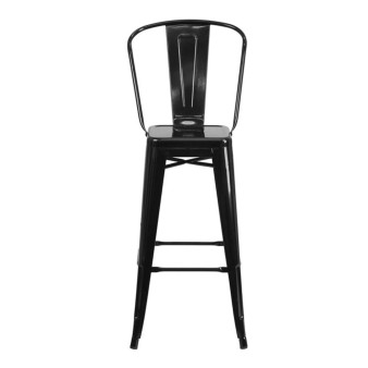 30" High Metal Indoor-Outdoor Barstool