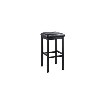 Upholstered Square Seat Bar Stool With 29" Seat Height (Set Of 2)