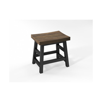 Pomona - Reclaimed Wood 20"H Barstool with Metal Legs