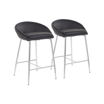 Matisse Faux Leather Counter Stool - Set of 2