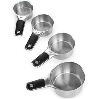 Good Grips Set of 4 Stainless Steel Magnetic Measuring Cups