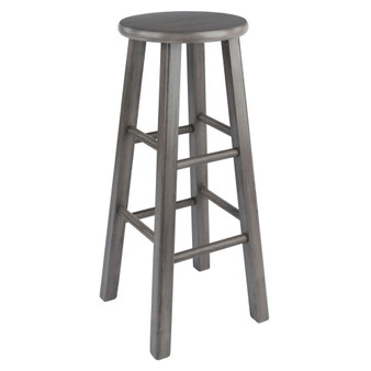 Ivy 29.1" Wood Square Leg Bar Stool