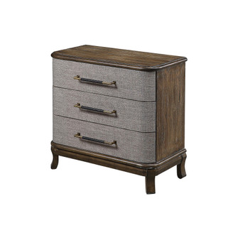 Theodora 3 Drawer Storage Chest with Fabric Drawer Fronts