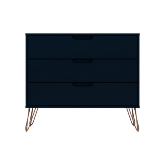 Rockefeller Medium Density Fiberboard 3-Drawer Dresser