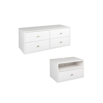 Hanging Dresser and Nightstand Set