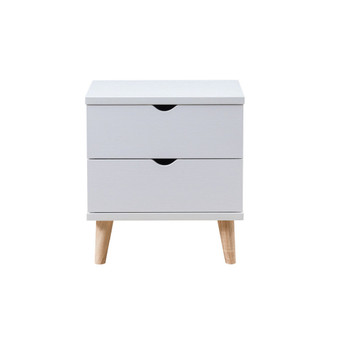 Massenburg II Modern 2-Drawer Nightstand