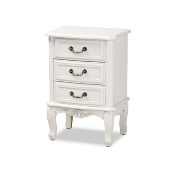 Furniture Gabrielle Victorian 3 Drawers Nightstand