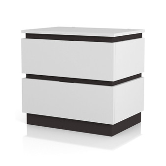 Hamilton Solid Wood 3-Drawer Nightstand with Universal Serial Bus Ports