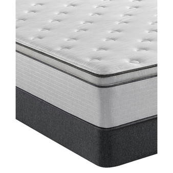 BR800 13.5" Plush Pillow Top Mattress Set- Queen