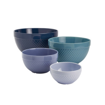 Tabletops Gallery Hobnail Mixing Bowls, Set of 4