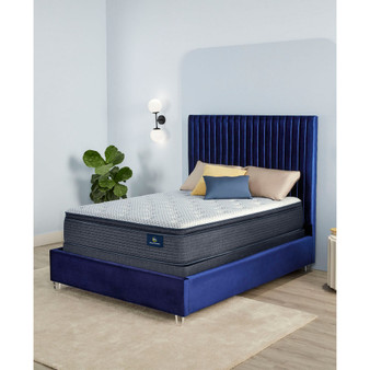 Serene Sky 12" Plush Pillow Top Mattress Set- Twin