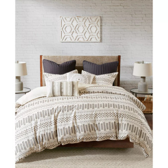 Rhea Jacquard 3-Pc. Comforter Set, Full/Queen