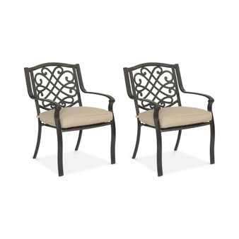 Set of 2 Park Gate Cast Aluminum Outdoor Dining Chairs, Created for Macy's
