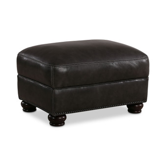 CLOSEOUT! Roselake Leather Ottoman, Created for Macy's