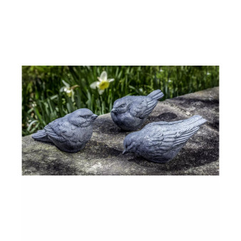 Trio D'Oiseaux Garden Statue, Set of 3