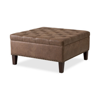 Zakkery Faux Leather Cocktail Ottoman