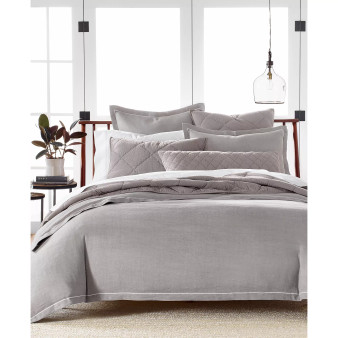Linen/Modal® Blend 3-Pc. Duvet Cover Set, Full/Queen, Created for Macy's