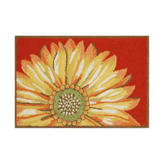 Frontporch Sunflower Red 1'8" x 2'6" Outdoor Area Rug