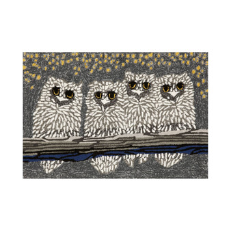 Liora Manne Front Porch Indoor/Outdoor Owls Night 2' x 3' Area Rug Liora Manne