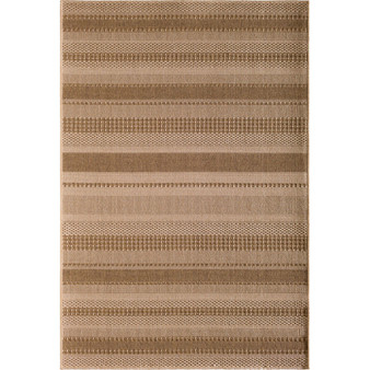 Napoli Large Stripe Brown 5'3" x 7'7" Outdoor Area Rug