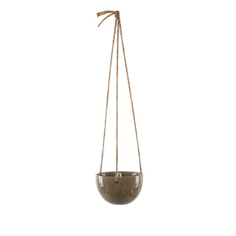 Moon Phase Ceramic Hanging Planter Pot, 5.375"