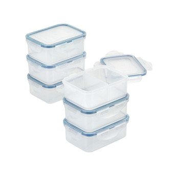 Easy Essentials 12-Pc. On the Go 12-Oz. Meals Divided Rectangular Food Storage Containers
