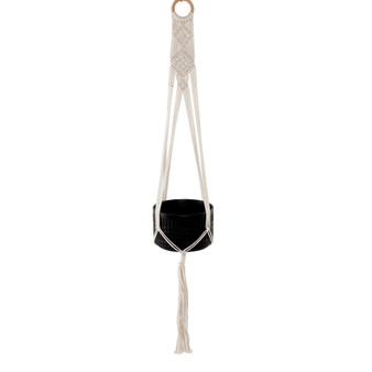 Hanging Macrame Planter Hanger, 6"