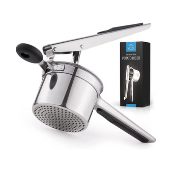 Heavy Duty Stainless Steel Large Potato Ricer with Non Slip Handle
