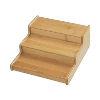 3-Tier Expandable Bamboo Spice Rack Cabinet Organizer