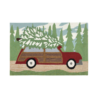 Liora Manne Front Porch Indoor/Outdoor Woody Wonderland Pine 2' x 3' Area Rug