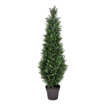 4' Artificial Potted Green Cedar Tree