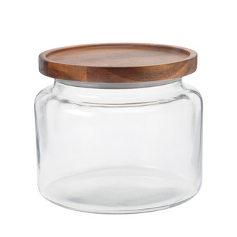 Glass 64-Oz. Acacia-Lid Montana Jar