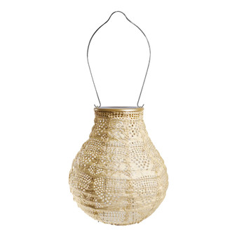 Home & Garden Soji Stella Bulb Wave Punch Solar Lantern