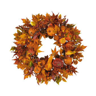 28" Harvest Wreath