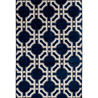 Tropicana Dolliver Blue 5' x 7'3" Outdoor Area Rug