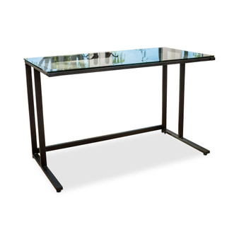 Connelly Clear Tempered Glass Computer Desk