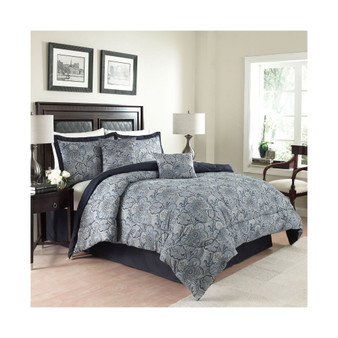 CLOSEOUT! Traditions by 6 Piece Paddock Shawl Comforter Set, Queen