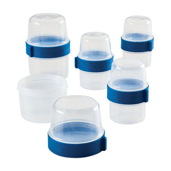 Easy Essentials Twist Two Way Food Storage Container Set, 10-Piece, Clear