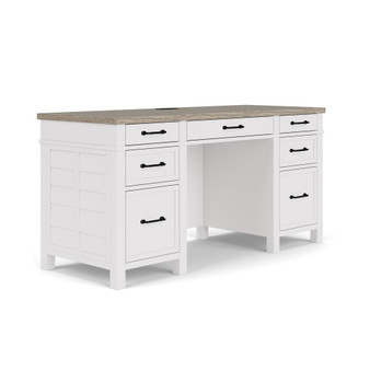 Finn 62" Wood Dovetail Joinery Executive Desk
