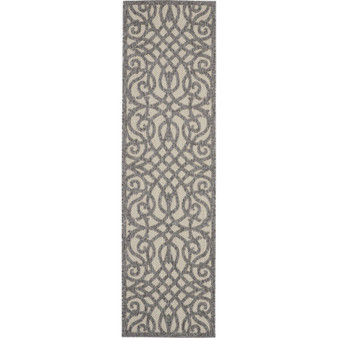 Cozumel CZM04 Cream and Gray 2'2" x 7'6" Runner Rug